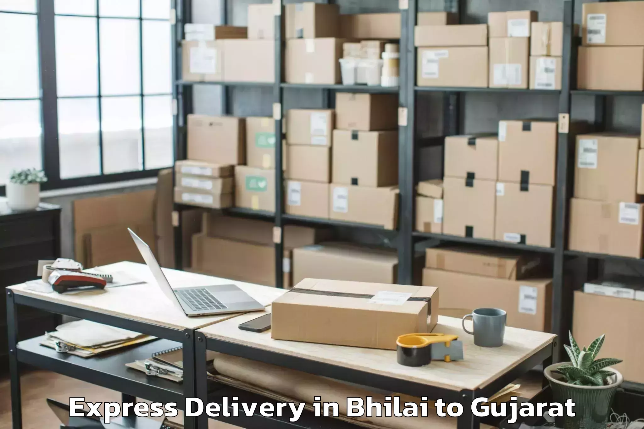 Bhilai to Jambughoda Express Delivery